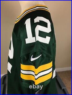 Nike Aaron Rodgers Untouchable Green Bay Packers Pro Cut Jersey Sewn Men's Sz 56