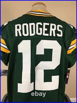 Nike Aaron Rodgers Untouchable Green Bay Packers Pro Cut Jersey Sewn Mens Sz 44