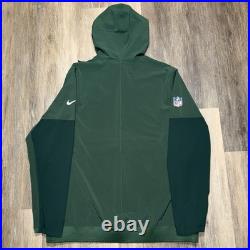 Nike Authentic Green Bay Packers Anorak Hoodie Sideline Coaches Jacket Green