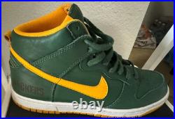 Nike Dunk High Green Bay Packers NFL NikeID Size 9 Nike Dunk High Green Bay Packers NFL NikeID Size 9