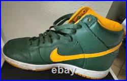 Nike Dunk High Green Bay Packers NFL NikeID Size 9 Nike Dunk High Green Bay Packers NFL NikeID Size 9