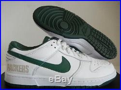 Nike Dunk Low ID NFL Green Bay Packers White-green Sz 10 Rare! 535081-901