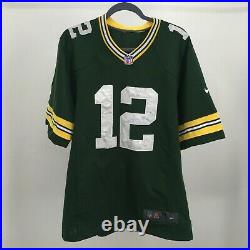 Nike Green Bay Packers Aaron Rodgers 12 Jersey Mens XL Green NFL Authentic