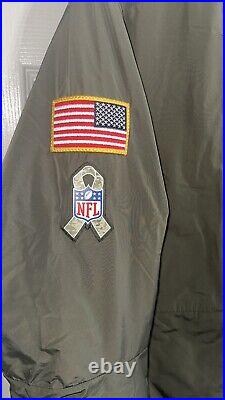 Nike Green Bay Packers Men's L NFL Salute to Service Reversible Bomber Jacket