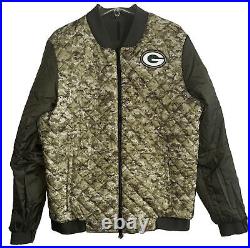 Nike Green Bay Packers Men's L NFL Salute to Service Reversible Bomber Jacket