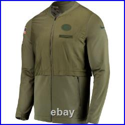 Nike Green Bay Packers NFL Salute to Service Men's Elite Hybrid Full-Zip Jacket