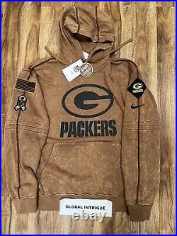 Nike Green Bay Packers Salute to Service Hoodie 2023 Sideline Pullover LARGE Nike Green Bay Packers Salute to Service Hoodie 2023 Sideline Pullover LARGE