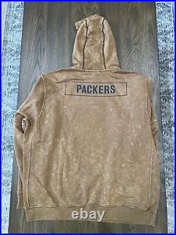Nike Green Bay Packers Salute to Service Hoodie 2023 Sideline Pullover MEDIUM