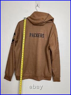 Nike Green Bay Packers Salute to Service Hoodie Mens Large Green Camo USA