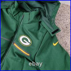 Nike Green Bay Packers Sideline Parka Jacket Mens Small