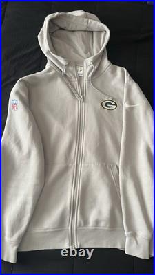 Nike Green Bay Packers Team Issued Full Zip Sweatshirt
