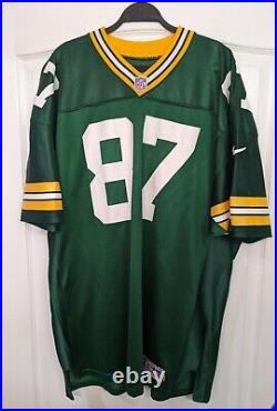 Nike Mens Green Proline Robert Brooks #87 Green Bay Packers Jersey Sz 52 Rare