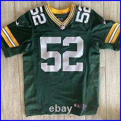 Nike NFL Green Bay Packers Clay Matthews ELITE Football Jersey SZ 44 Large $295