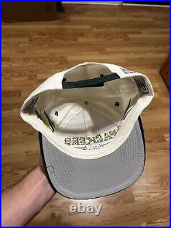 Nwt Vintage Green Bay Packers Diamond Cut Snapback Hat Cap Logo Athletic