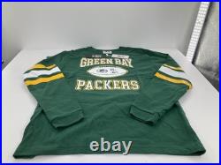 OVO x Nfl Green Bay Packers Rare Long Sleeve Shirt Striped Collab Drake Brand