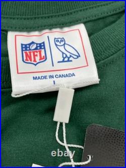 OVO x Nfl Green Bay Packers Rare Long Sleeve Shirt Striped Collab Drake Brand