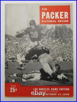 October 17, 1948 LA Rams vs. Green Bay Packers Football Game Program 195605