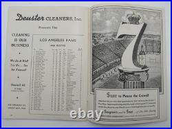 October 17, 1948 LA Rams vs. Green Bay Packers Football Game Program 195605