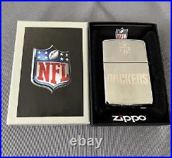 Official NFL Green Bay Packers Deep Carved Armor Chrome Zippo Lighter 087/500