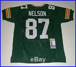PACKERS Jordy Nelson signed custom green jersey with #87 JSA COA AUTO Autographed