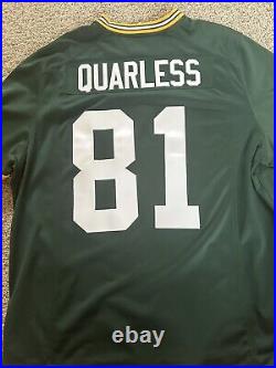 PLAYER WORN Green Bay Packers Jersey Andrew Quarless 2XL Stitched Green Nike