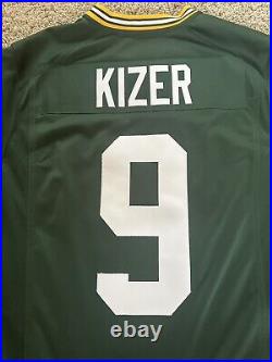 PLAYER WORN Green Bay Packers Jersey Deshone Kizer XL Stitched Green Nike