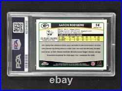 PSA 10 2006 Topps Chrome Football #14 Aaron Rodgers Refractor Green Bay Packers PSA 10 2006 Topps Chrome Football #14 Aaron Rodgers Refractor Green Bay Packers