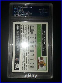 PSA 9 2005 Topps Chrome Refractor Aaron Rodgers RC Rookie Green Bay Packers Mint
