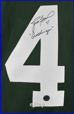 Packers Brett Favre Gunslinger Authentic Signed Green Jersey Player hologram