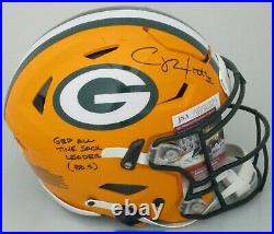 Packers CLAY MATTHEWS Signed Full Size Authen Speed Flex Helmet AUTO with SCRIPT