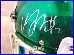 Packers DAVANTE ADAMS Signed Full Size CHROME helmet CHEAPEST ON EBAY