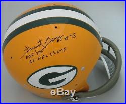 Packers FORREST GREGG Signed TK Suspension Helmet AUTO with HOF 77 & Champs
