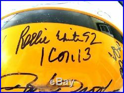 Packers Sb XXXI Reggie White Brett Favre Team Signed Autograph Football Helmet