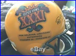 Packers Super Bowl 31 MVP Full Size Signed Helmet