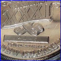 Pair Silver Bronze Balfour 1997 Super Bowl XXXI Coin Green Bay Packers Football