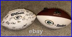 RARE 2011 Green Bay Packers Super Bowl Wilson Made In USA Balls Facsimile Sigs
