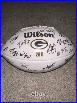RARE 2011 Green Bay Packers Super Bowl Wilson Made In USA Balls Facsimile Sigs