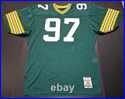 RARE 80s Tim Harris Green Bay Packers MacGregor Sand-Knit 44 Football Jersey