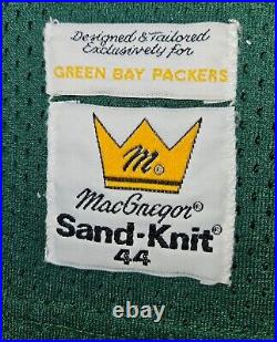 RARE 80s Tim Harris Green Bay Packers MacGregor Sand-Knit 44 Football Jersey