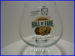 RARE BRETT FAVRE GREEN BAY PACKERS HALL OF FAME INDUCTION GLASS 45th ANNIVERSARY