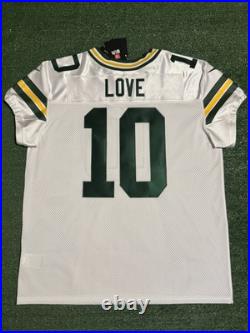 RARE Jordan Love Green Bay Packers Thanksgiving Nike Elite Jersey Size (48) XL