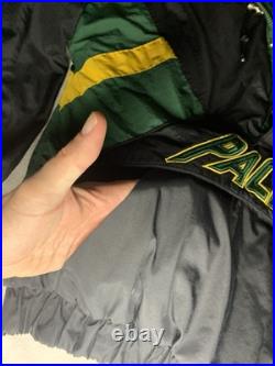 RARE Vintage NFL Pro Line Starter Jacket Size Medium Green Bay Packers Black M