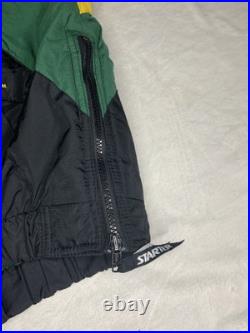 RARE Vintage NFL Pro Line Starter Jacket Size Medium Green Bay Packers Black M