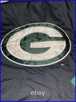 RARE Vintage NFL Pro Line Starter Jacket Size Medium Green Bay Packers Black M