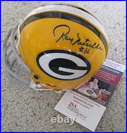 RAY NITSCHKE (d 1998) Signed & Inscribed GREEN BAY PACKERS Mini Helmet JSA RAY NITSCHKE (d 1998) Signed & Inscribed GREEN BAY PACKERS Mini Helmet JSA
