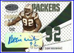 REGGIE WHITE 2004 Certified Fabric of the Game Auto GU Jersey #9/92 autograph