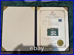 REGGIE WHITE Autographed Throwback GREEN BAY PACKERS Jersey with COA