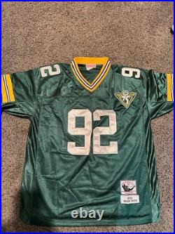 REGGIE WHITE Autographed Throwback GREEN BAY PACKERS Jersey with COA