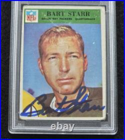 Rare 1966 BART STARR Signed Philadelphia Card-HOF-GREEN BAY PACKERS-PSA 10 Auto