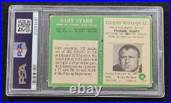 Rare 1966 BART STARR Signed Philadelphia Card-HOF-GREEN BAY PACKERS-PSA 10 Auto